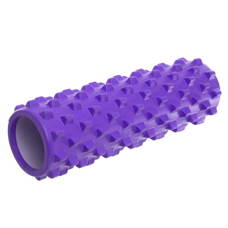 Ролер для йоги та пілатесу Gemini Grid Bubble Roller 45см*14см G0009-45PUR