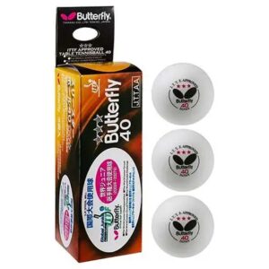 Кульки для настільного тенісу Butterfly 3*star (3 шт.)