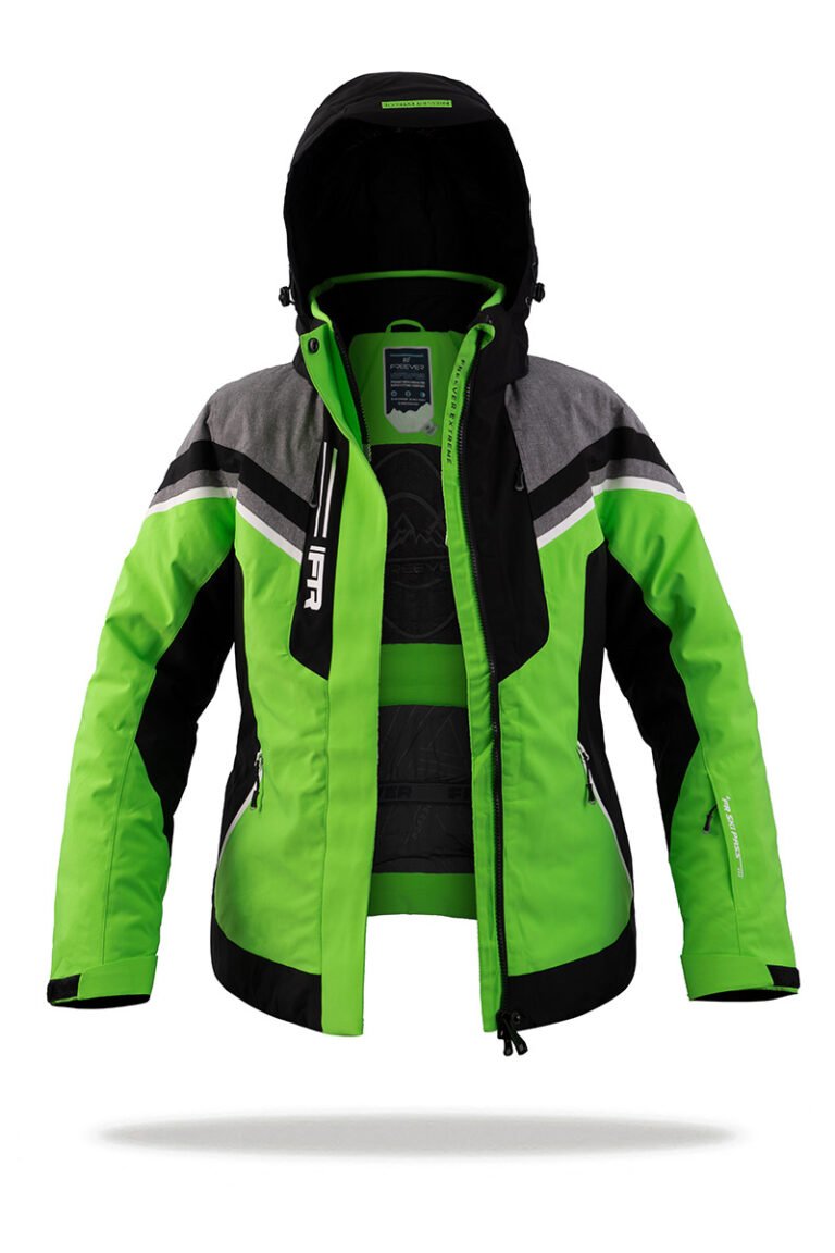 Жіноча гірськолижна куртка Freever AF 21625 салатова