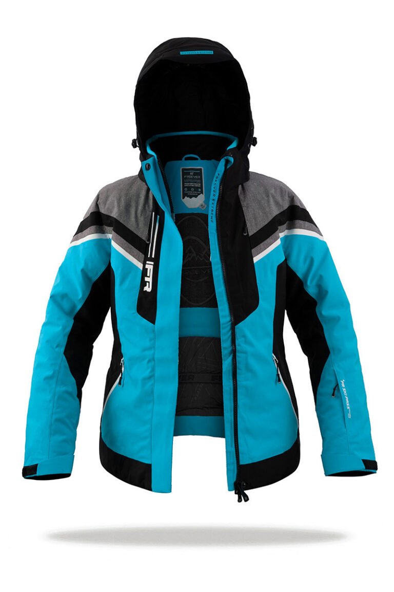 Жіноча гірськолижна куртка Freever AF 21625 бірюзова