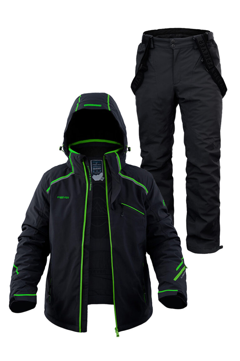 Чоловічий лижний костюм FREEVER 21636-21693 салатовий