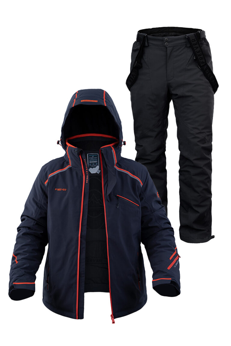 Чоловічий лижний костюм FREEVER 21636-21693 помаранчевий