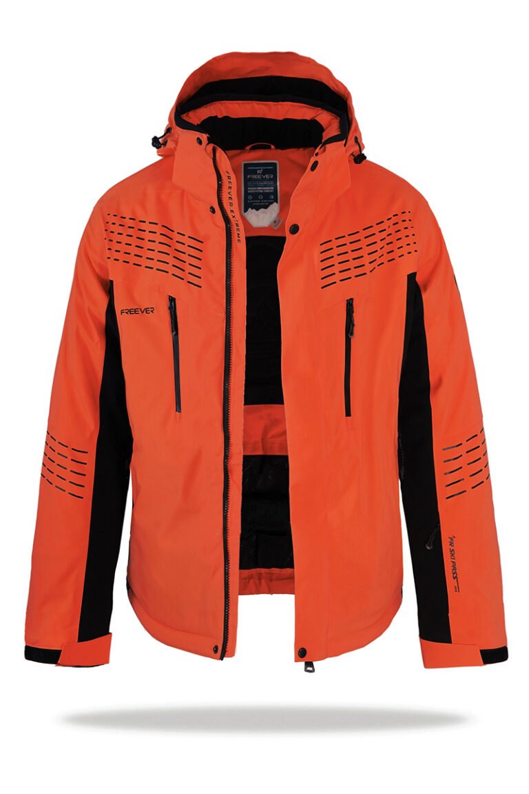 Гірськолижна куртка чоловіча Freever WF 21681 помаранчева