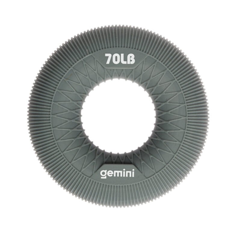 Еспандер кистьовий кільце силікон Gemini GI-3992-70LB навантаження 31кг сірий