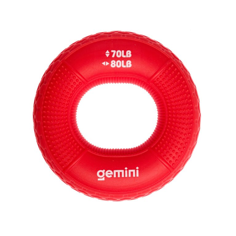 Еспандер кистьовий кільце силікон Gemini GI-4000-(70LB-80LB) навантаження 31кг-36кг червоний