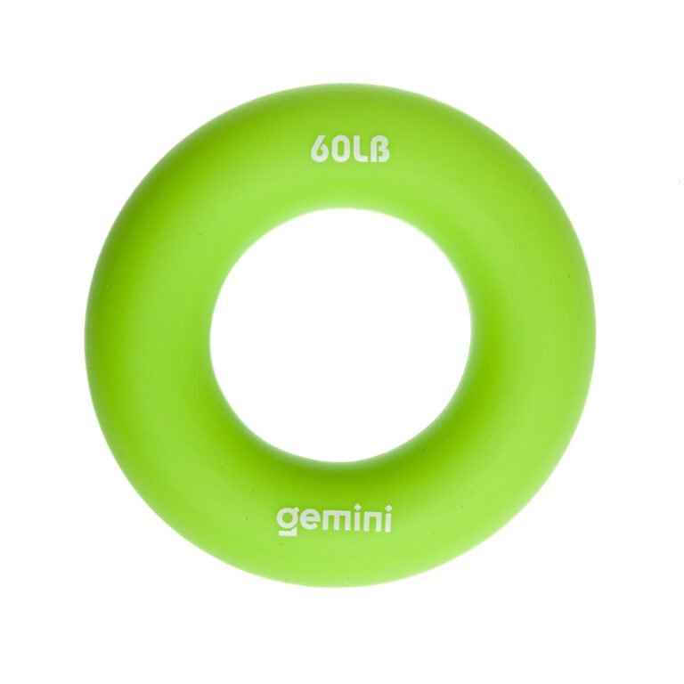 Еспандер кистьовий кільце силікон Gemini GI-3994-60LB навантаження 27кг зелений
