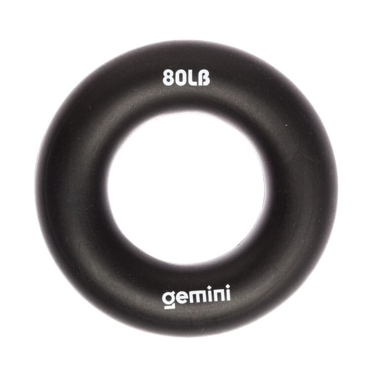 Еспандер кистьовий кільце силікон Gemini GI-3994-80LB навантаження 36кг чорний