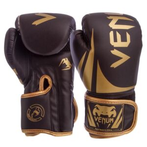 Рукавички боксерські Venum 12oz чорний із золотим