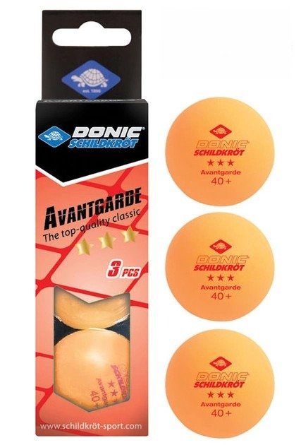 Кульки для настільного тенісу DONIC AVANTGARDE 3* Помаранчевий 40+