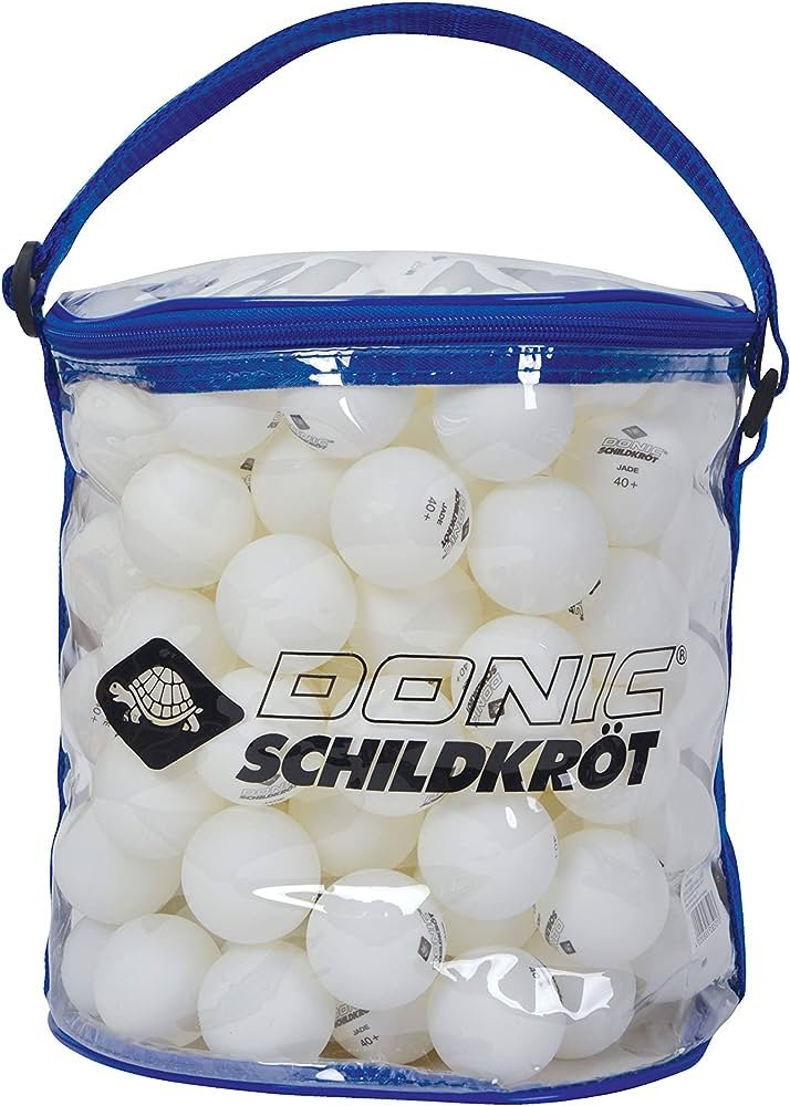 Набір кульки для настільного тенісу Donic Jade Poly 40+ time ball білий 144шт