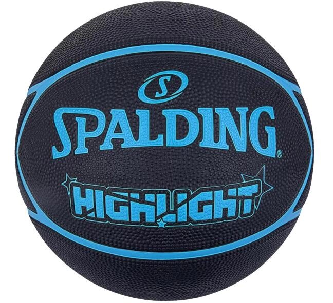 М&apos;яч баскетбольний Spalding Highlight Чорно-синій розмір 7