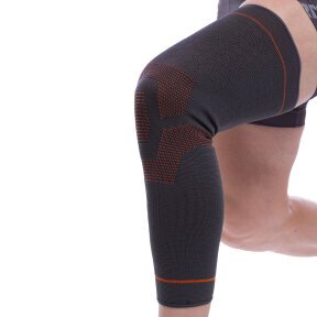 Бандаж еластичний подовжений компресійний на гомілку і коліно Knee compression sleeve SIBOTE S-XL 1шт