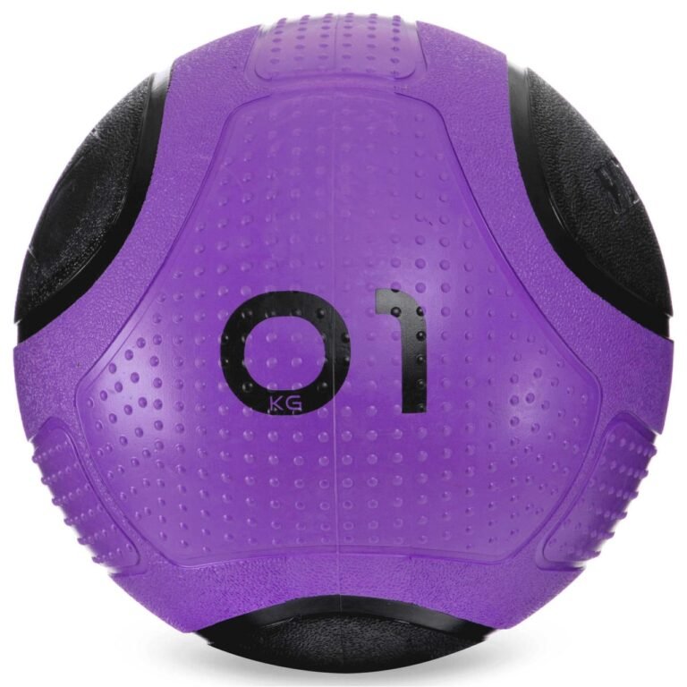 М&apos;яч медичний медбол Medicine Ball GI-2620-1 1кг фіолетовий-чорний