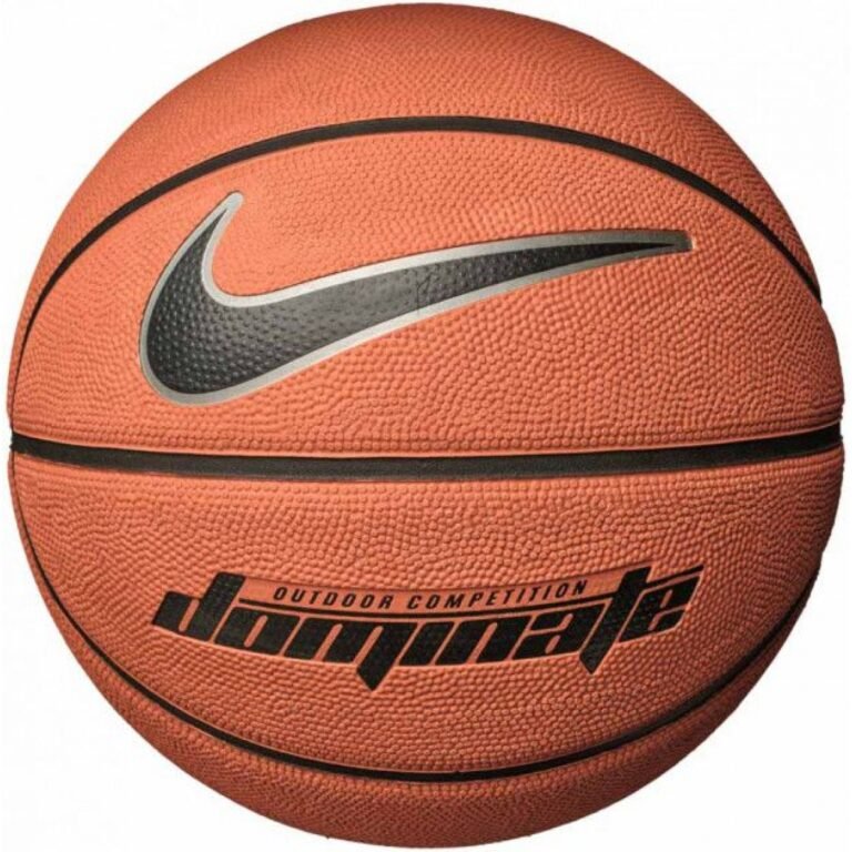 М&apos;яч баскетбольний Nike Dominate AMBER/BLACK/METALLIC PLATINUM/BL size 5