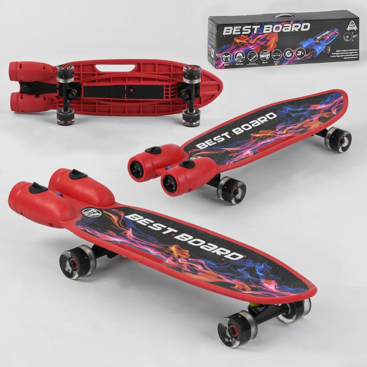 Скейтборд Best Board з музикою та димом S-00710