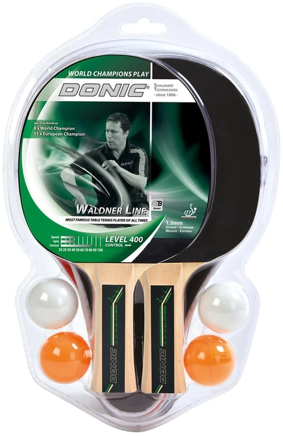 Набір ракетки для настільного тенісу Donic Waldner 400 2-Player Cover Set Original